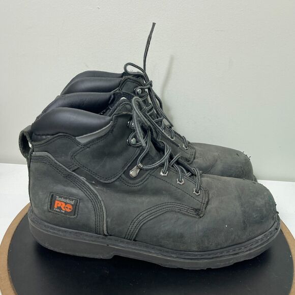 Timberland Pro Pit‎ Boss 6" Steel Toe Work Boot Black Men's Size 13 M - Picture 1 of 11